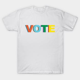 Vote Colorful Voter T-Shirt